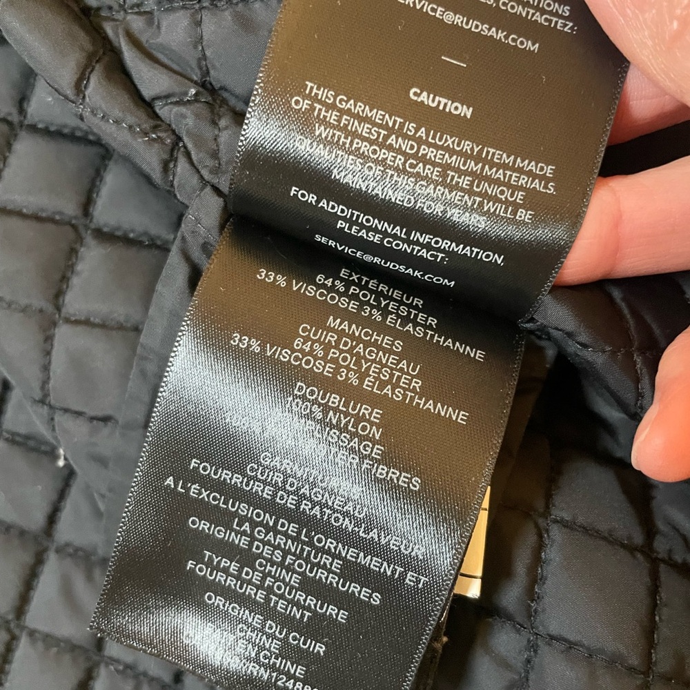 RUDSAK Black Leather Jacket - Picture 4 of 13